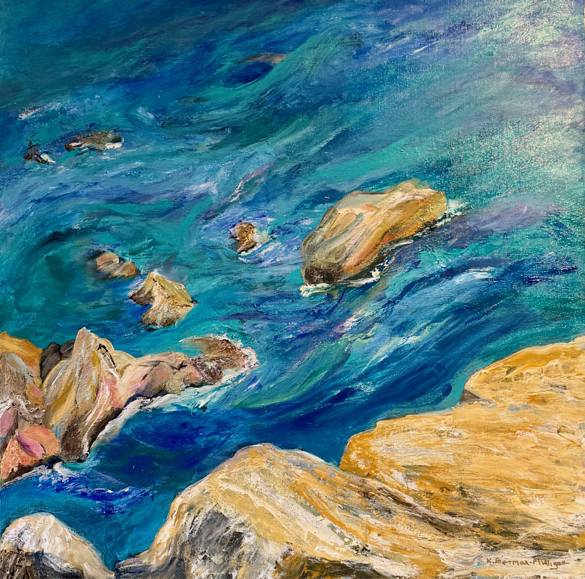 acrylic painting on canvas