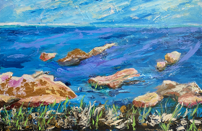 acrylic on canvas painting titled "A Little Breezy"
