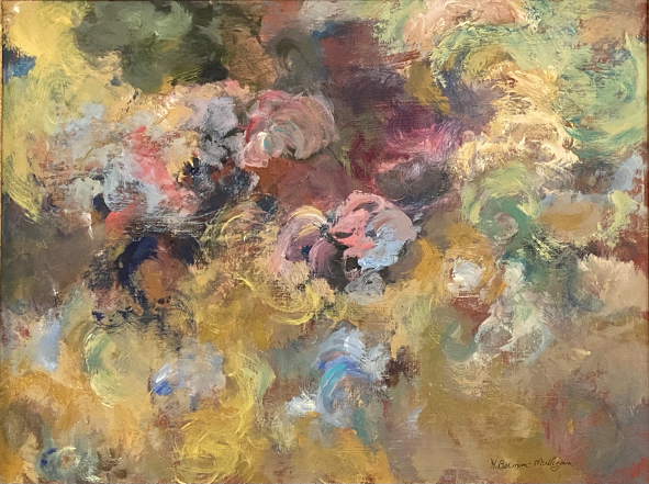 acrylic on canvas painting titled "Autumn Arriving"
