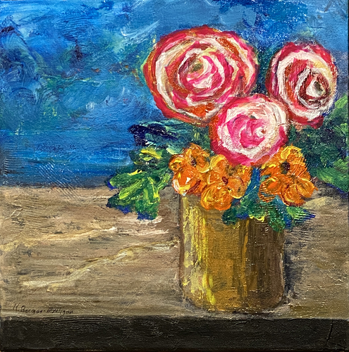acrylic on canvas painting titled "Delightful"