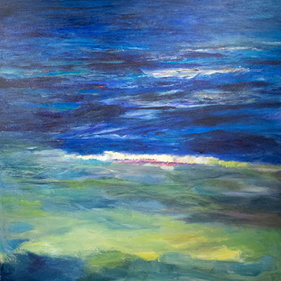 acrylic on canvas painting titled "In The Evening"