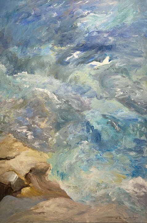 acrylic on canvas painting titled "In The Wind"