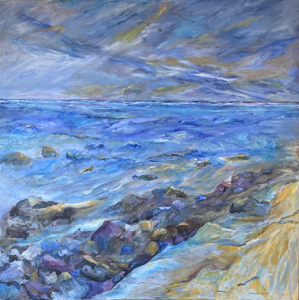 acrylic on canvas painting titled "Lines Of Sight"