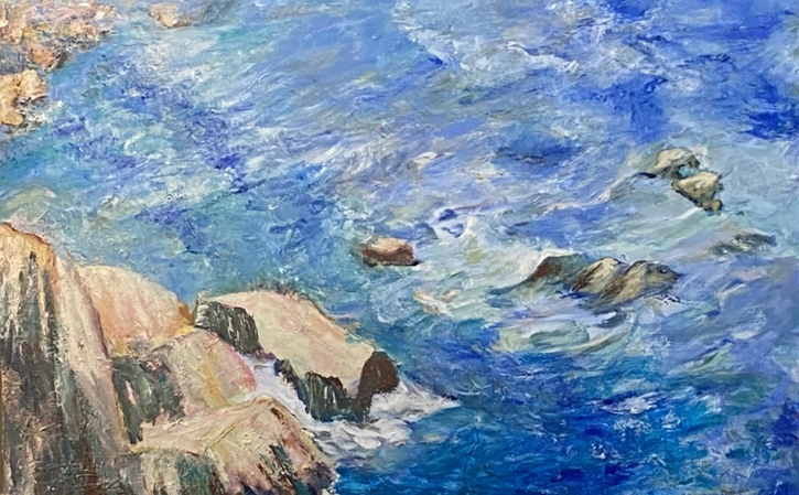 acrylic on canvas painting titled "Midday Sun"