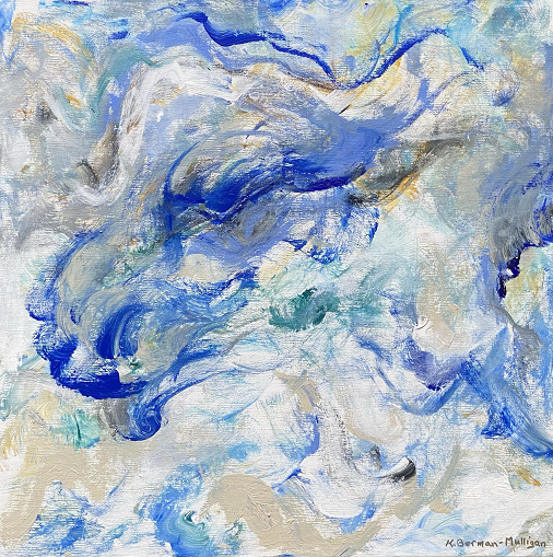 acrylic on canvas painting titled "Playing In The Water 1"