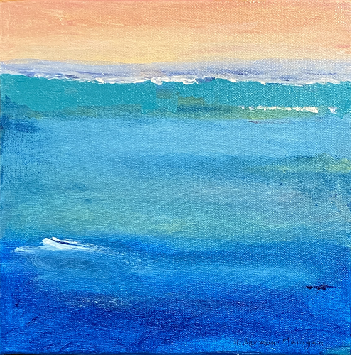acrylic on canvas painting titled "Quiet Morning"