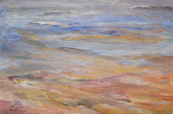 acrylic on canvas painting titled "Receding"