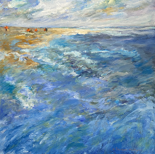 acrylic on canvas painting titled "Summer Breeze"