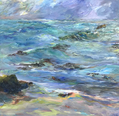 acrylic on canvas painting titled "Swept Away"