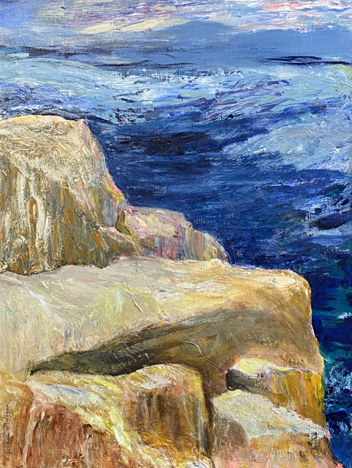 acrylic on canvas painting titled "The Path"