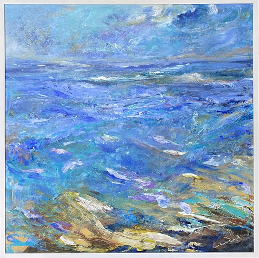 acrylic on canvas painting titled "Translucent Bay"