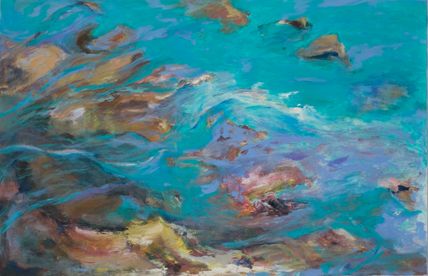 acrylic on canvas painting titled "Washing Over"