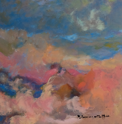 acrylic on canvas painting titled "Wind"